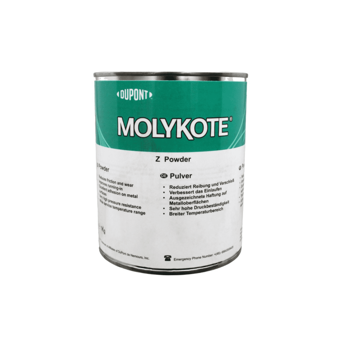 kg container of MOLYKOTE Z Powder, a versatile dry lubricant for various applications